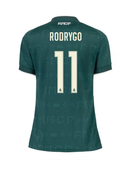 Ženski Nogometna dresi replika Real Madrid Rodrygo Goes #11 Gostujoči 2026-27 Kratek rokav Ženski Nogometna dresi replika Real Madrid Rodrygo Goes #11 Gostujoči 2026-27 Kratek rokav